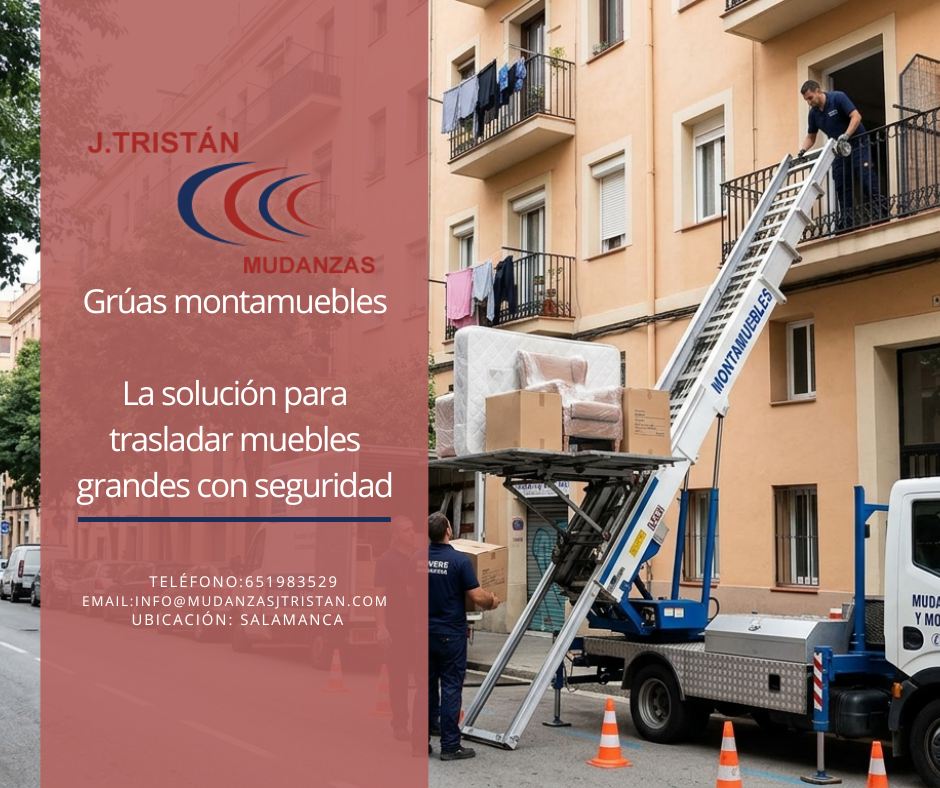 Grúas montamuebles: una solución segura para trasladar muebles de gran tamaño