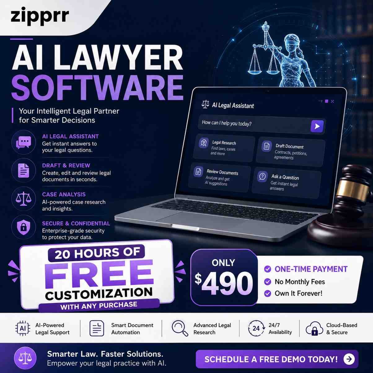 Own Your AI Legal Software Business — Zipprr AI Lawyer | Starting at $490