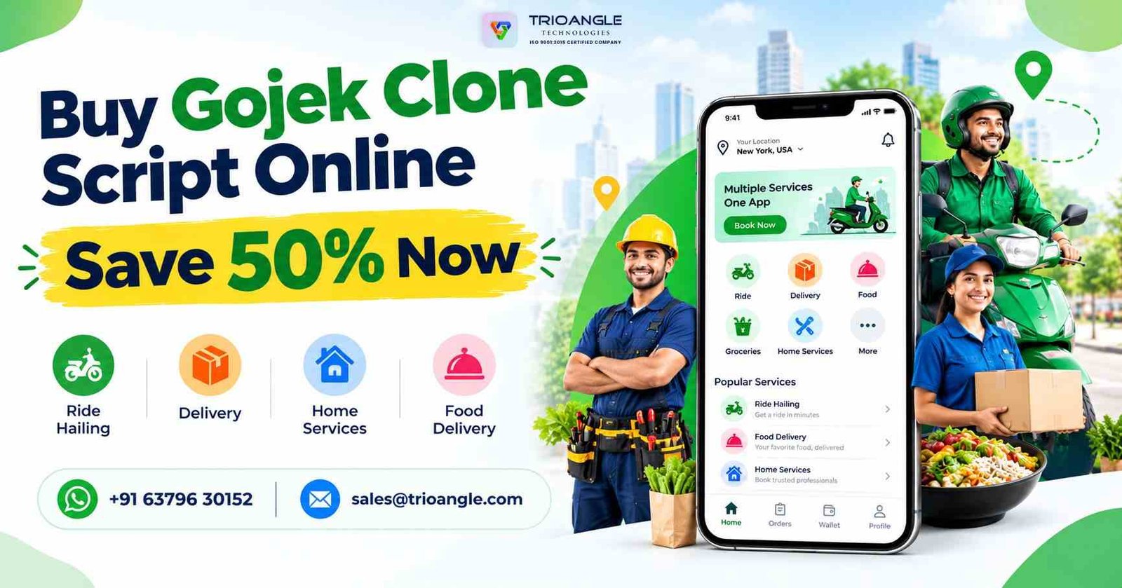 Buy Gojek Clone Script Online – Save 50% Today